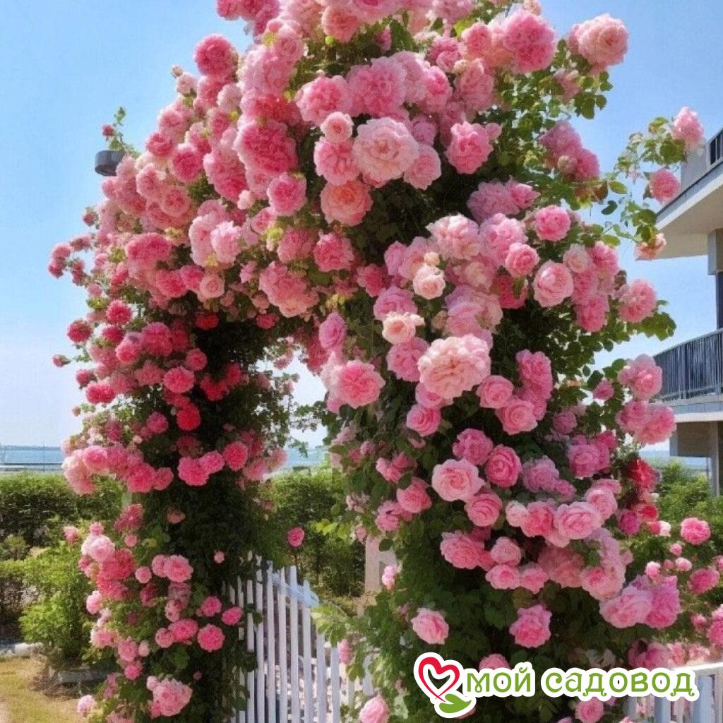 Роза Пастель Розе